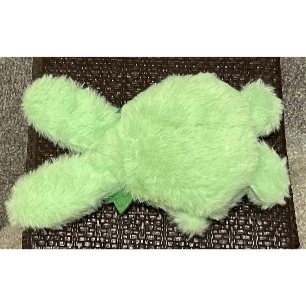 Bunny Rabbit Dog Puppy Toy Plush Green Crinkles Squeaks S/M Easter Colorful GUC